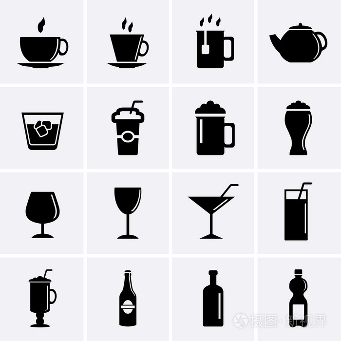酒與飲料圖標(biāo) 解讀飲品符號的文化意涵與設(shè)計(jì)美學(xué)